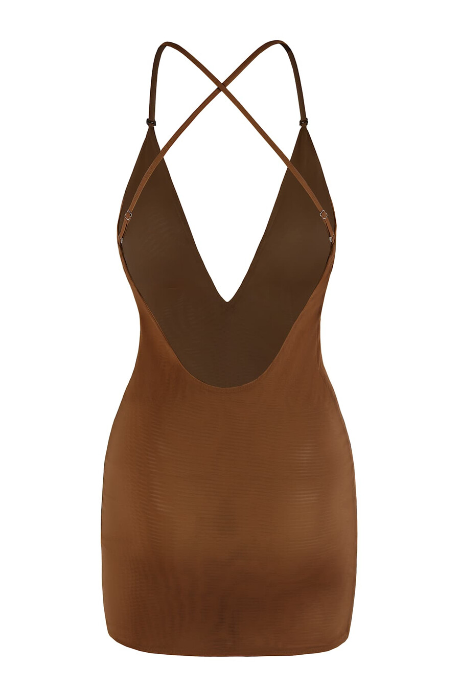 kaštanové minišaty intimates soft mesh multiway
